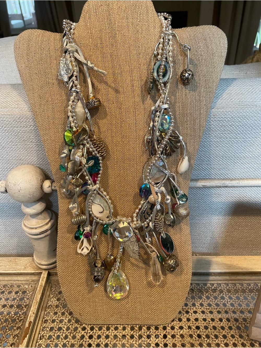 Vintage unique artsy 12” necklace